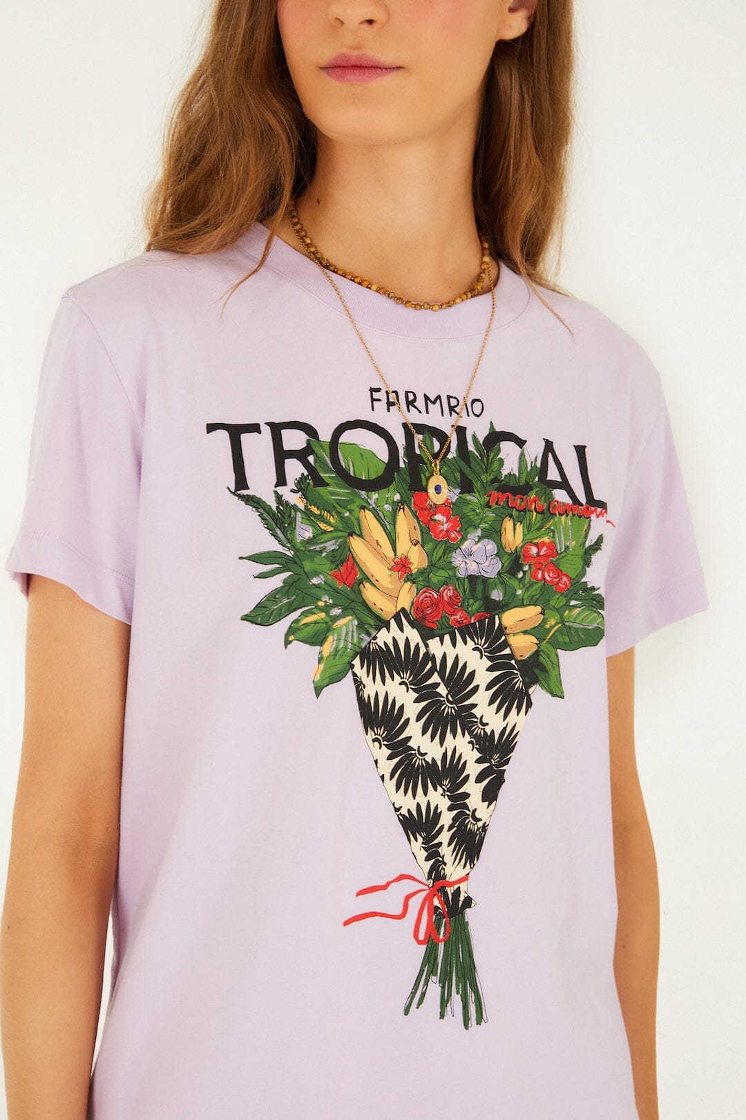 Lilac Tropical Bouquet  T-Shirt