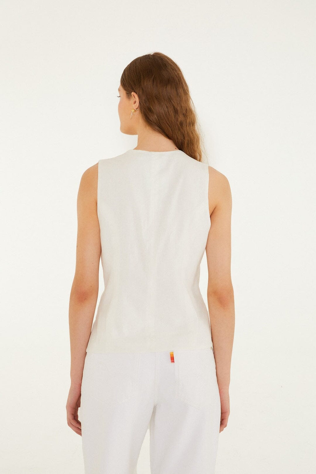 Off-White Embroidered Blouse