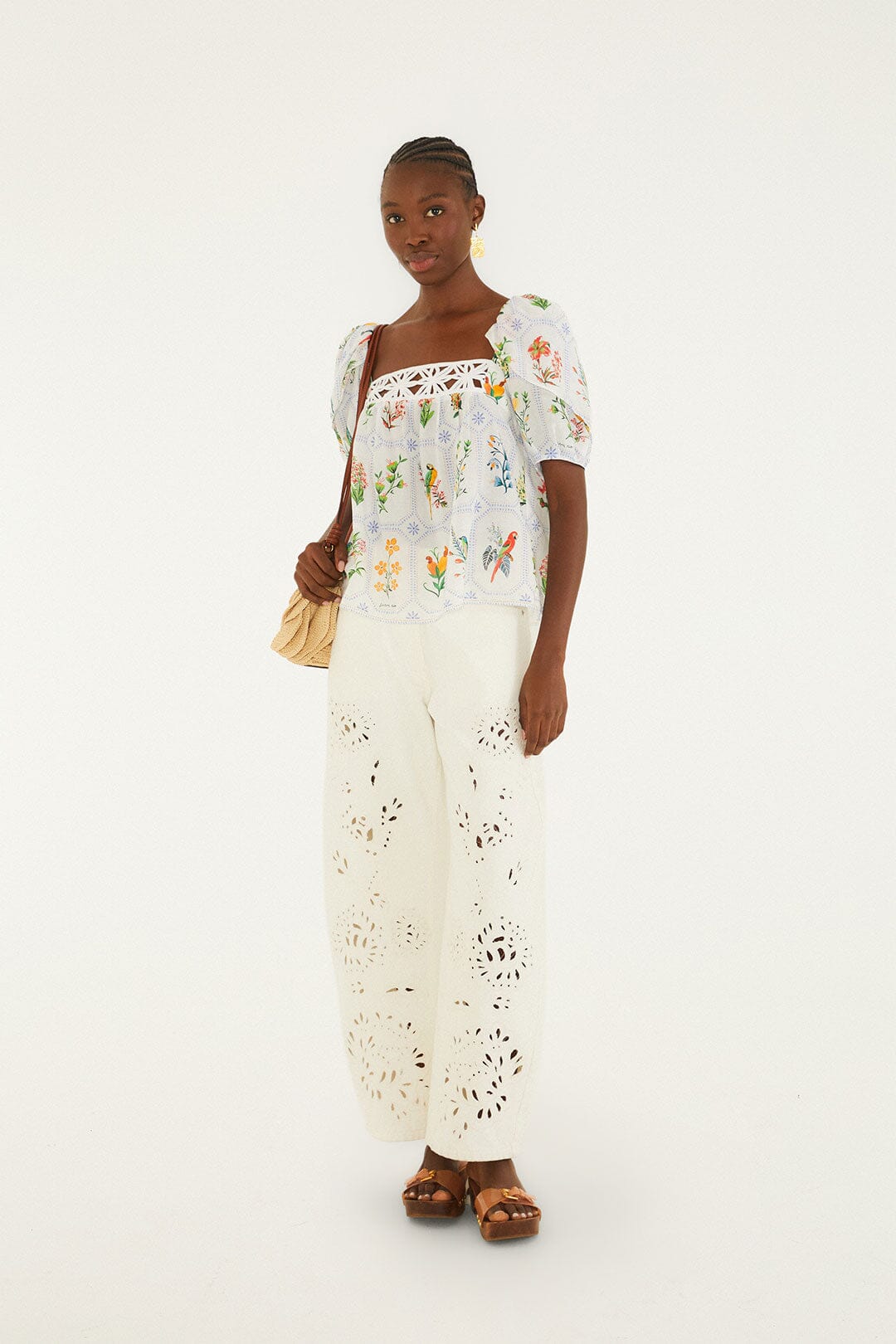Off-White Tropical Porcelain Blouse