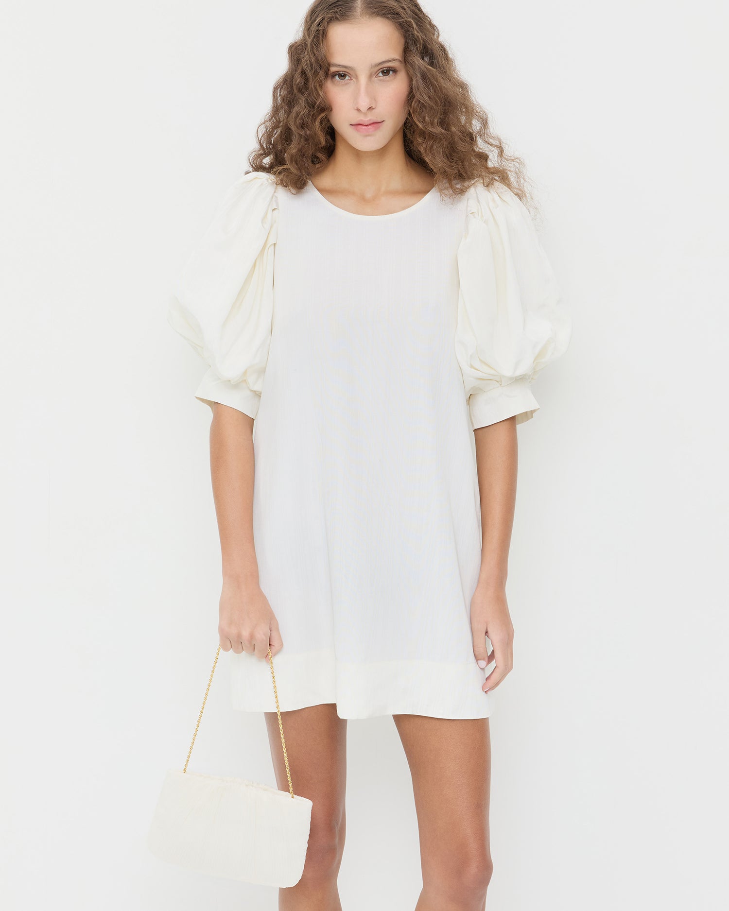 Brit Pearl Flat Pleated Clutch