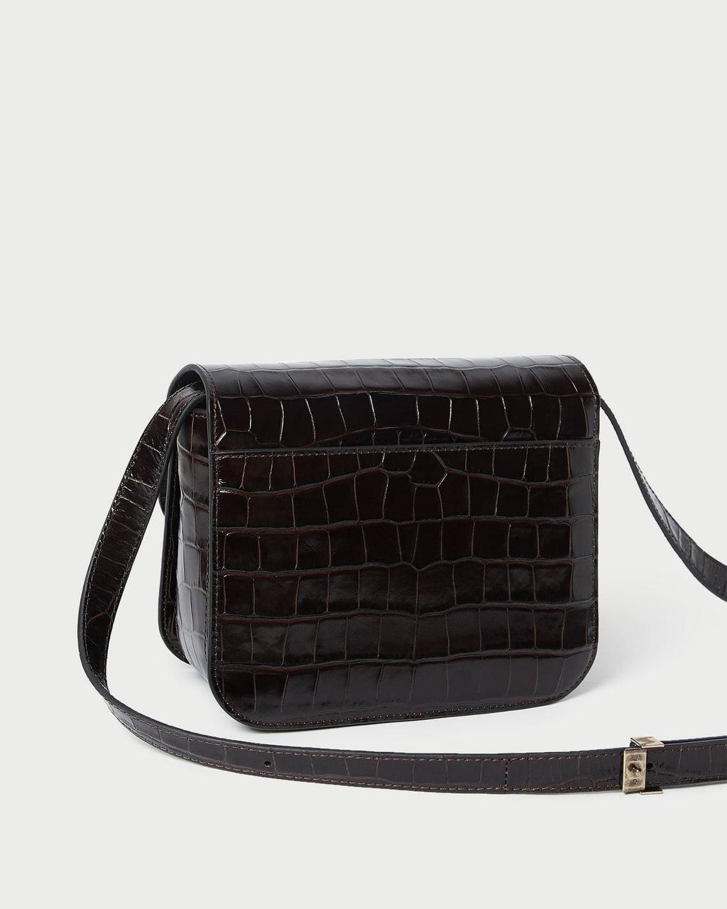 Desi Crocodile Leather Crossbody
