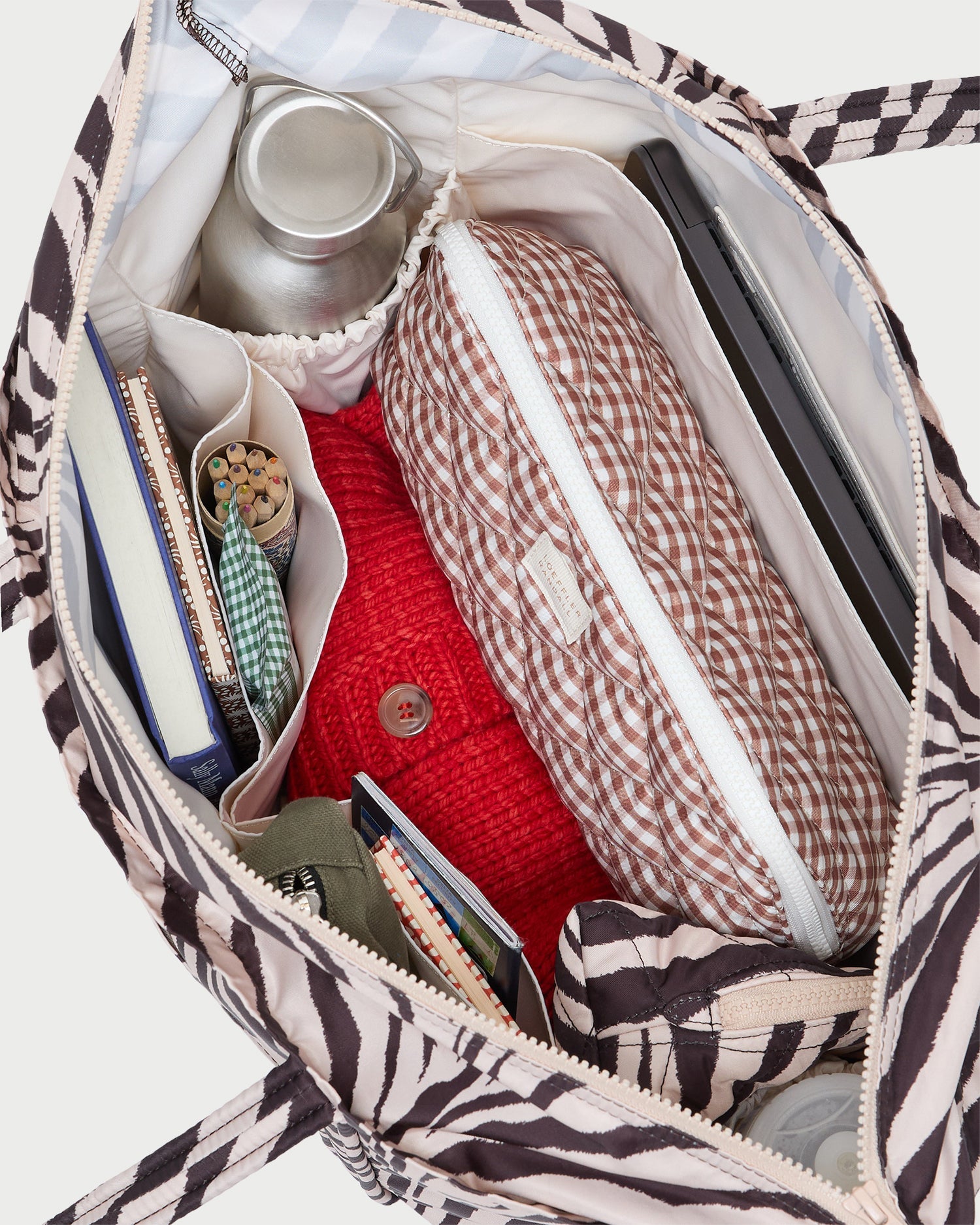 Dina Zebra Travel Tote