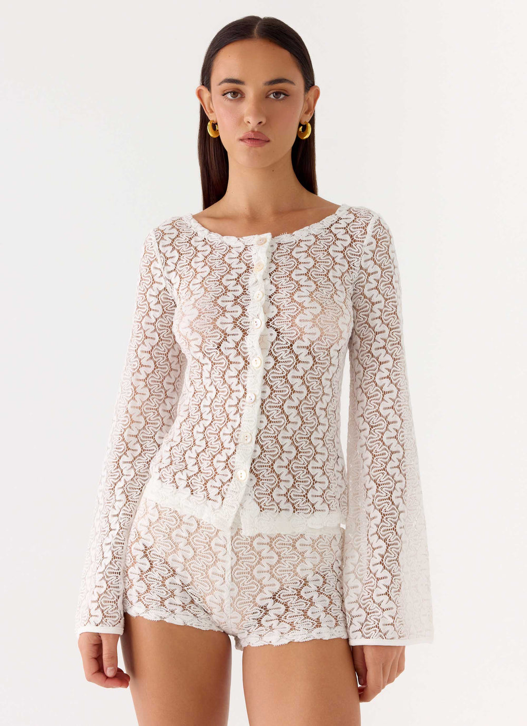 Giselle Mini Shorts - Ivory