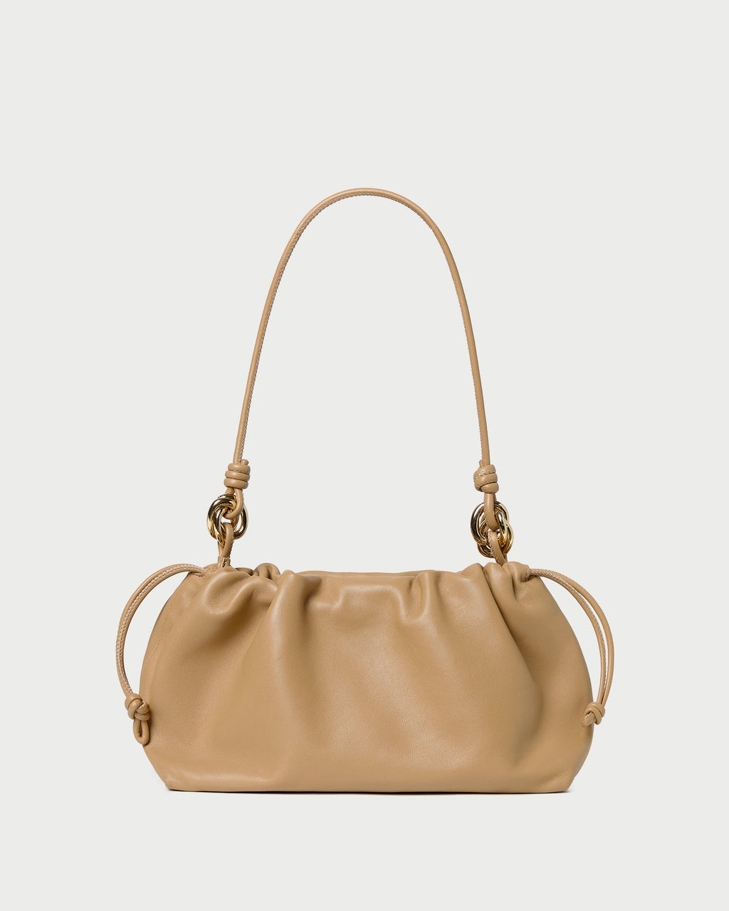 Kiri Khaki Leather Shoulder Bag