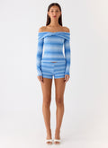 Lay Back Knit Shorts - Cerulean