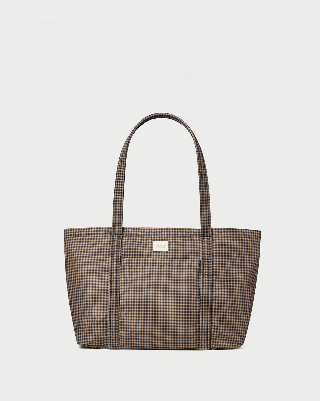 Mira Brown/Black Check Everyday Tote