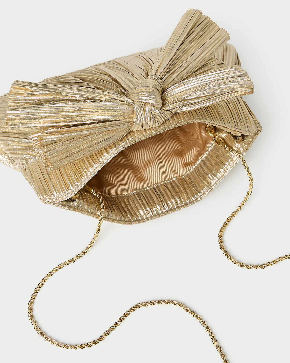 Rayne Gold Bow Clutch