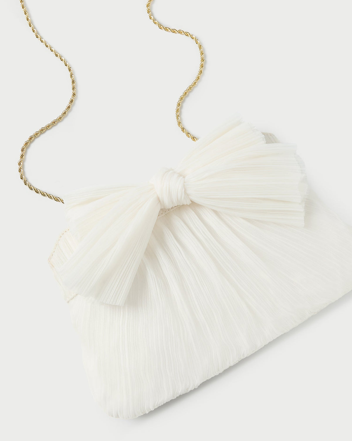 Rayne Pearl Bow Clutch
