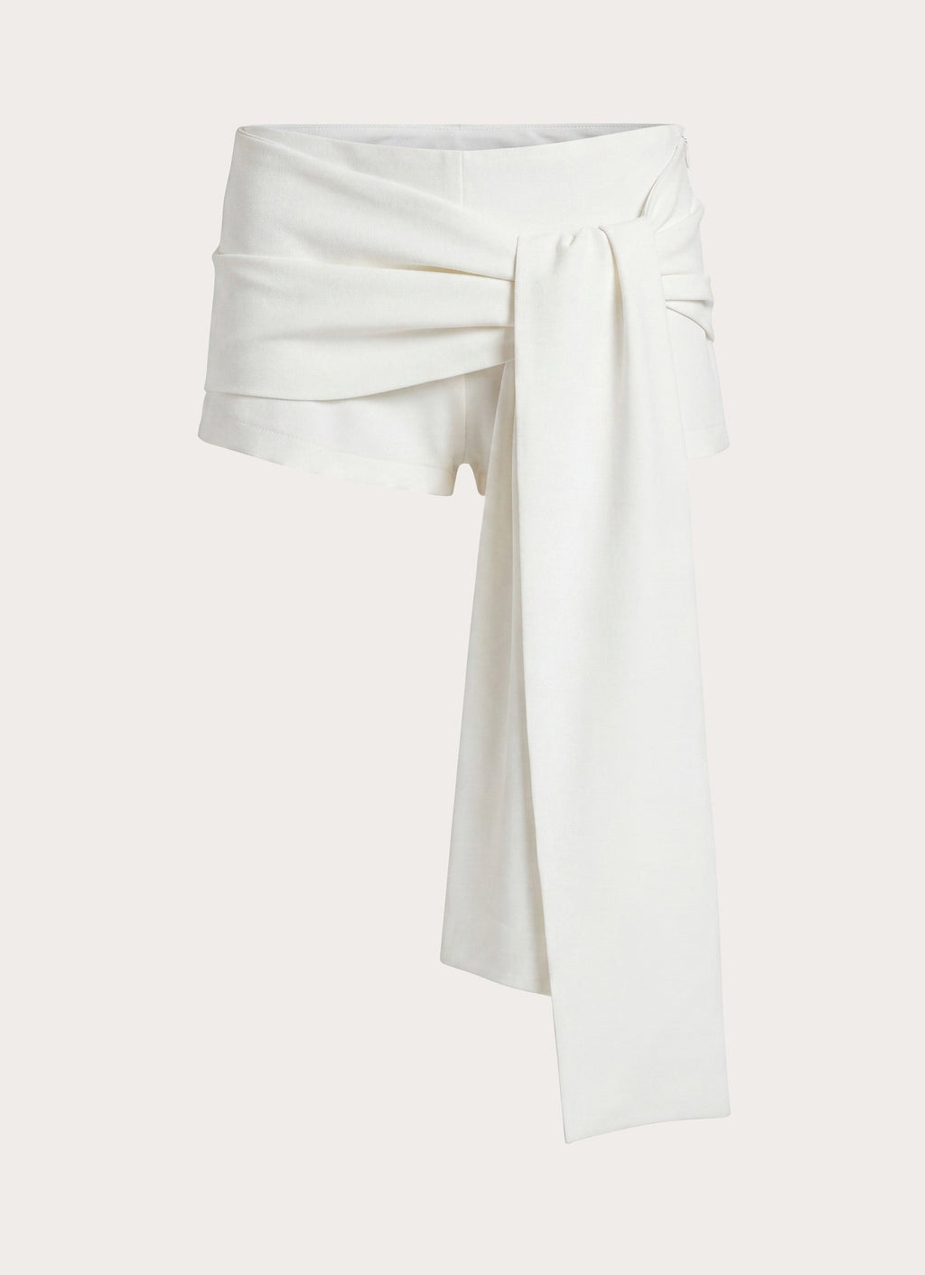 Sherlyn Sash Mini Shorts - White