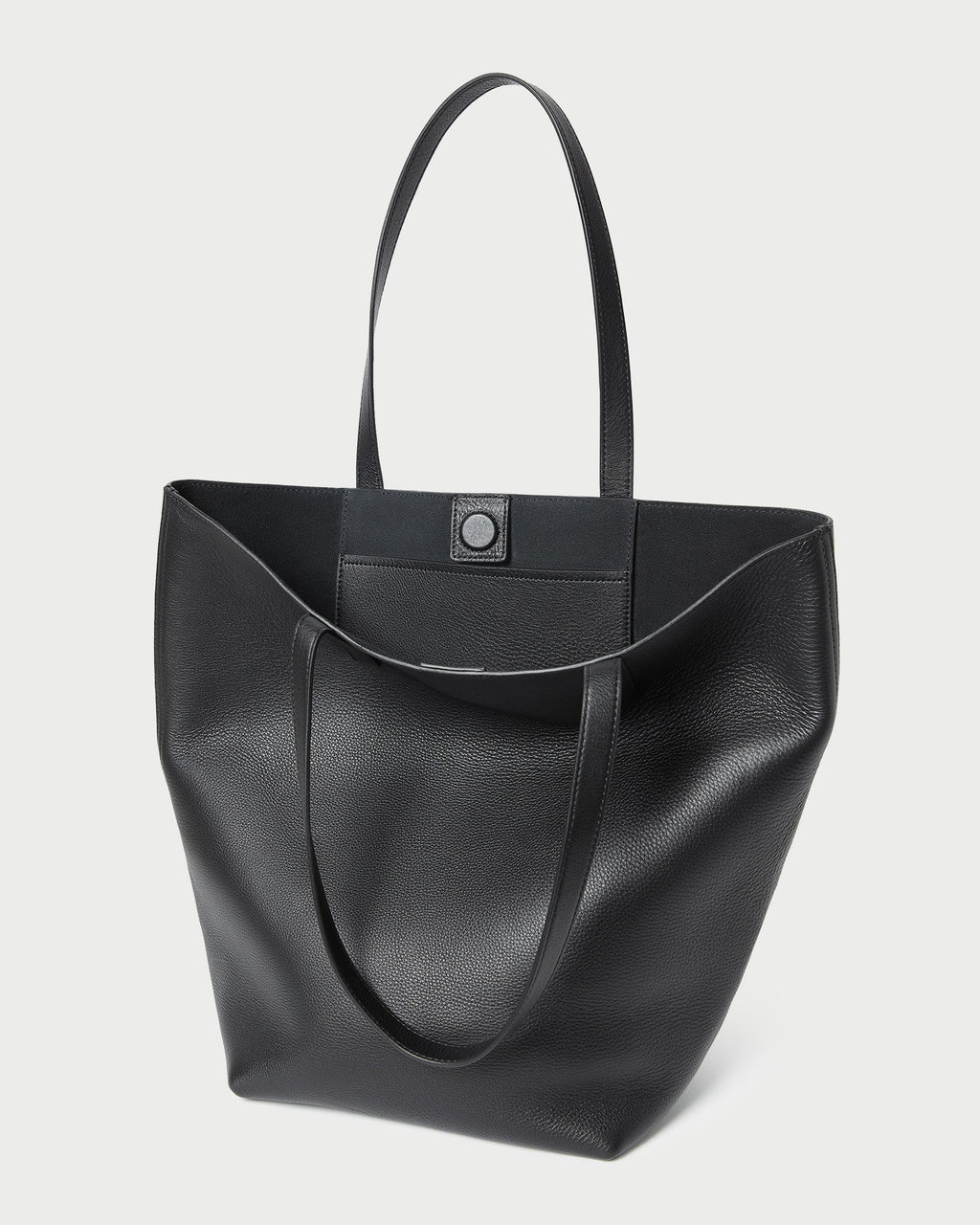 Walker Black Pebbled Leather Tote
