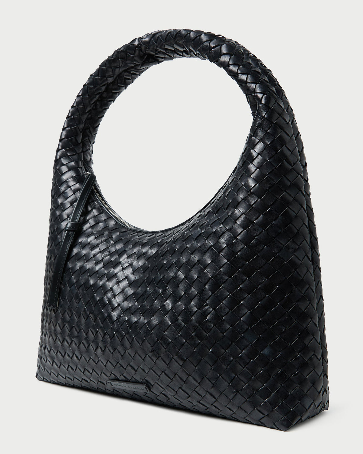 Willow Black Woven Hobo Bag