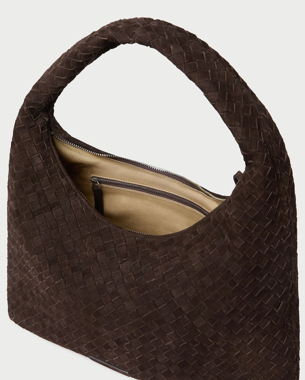 Willow Brown Suede Hobo Bag