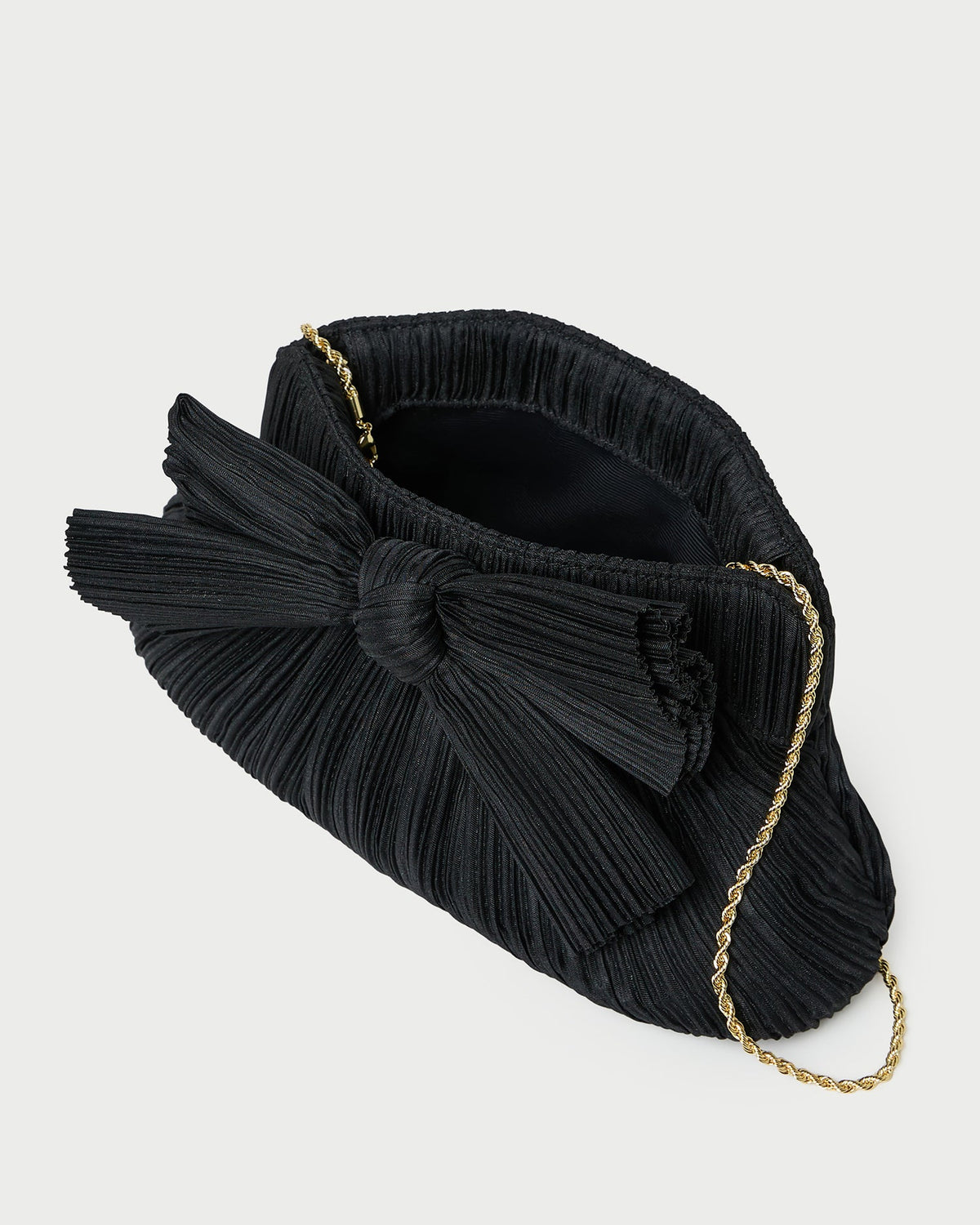 Rayne Black Bow Clutch