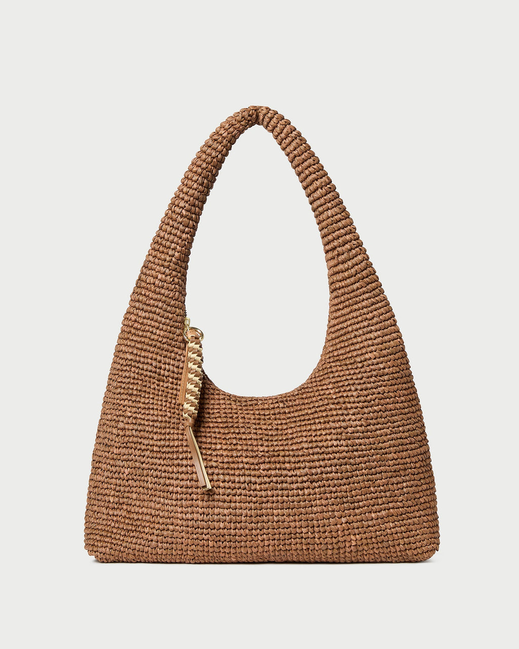 Willow Brown Woven Hobo Bag